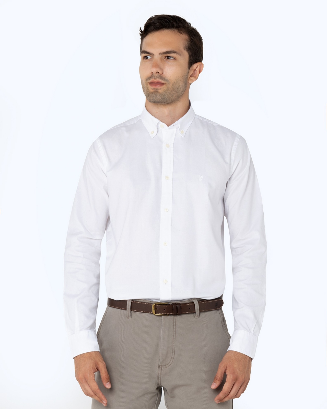 ΠΟΥΚΑΜΙΣΟ OXFORD REGULAR FIT ΛΕΥΚΟ