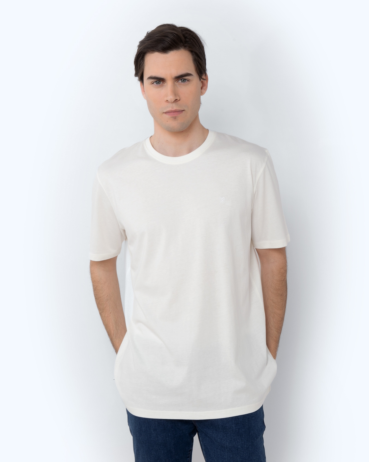 T-SHIRT REGULAR FIT ΛΕΥΚΟ