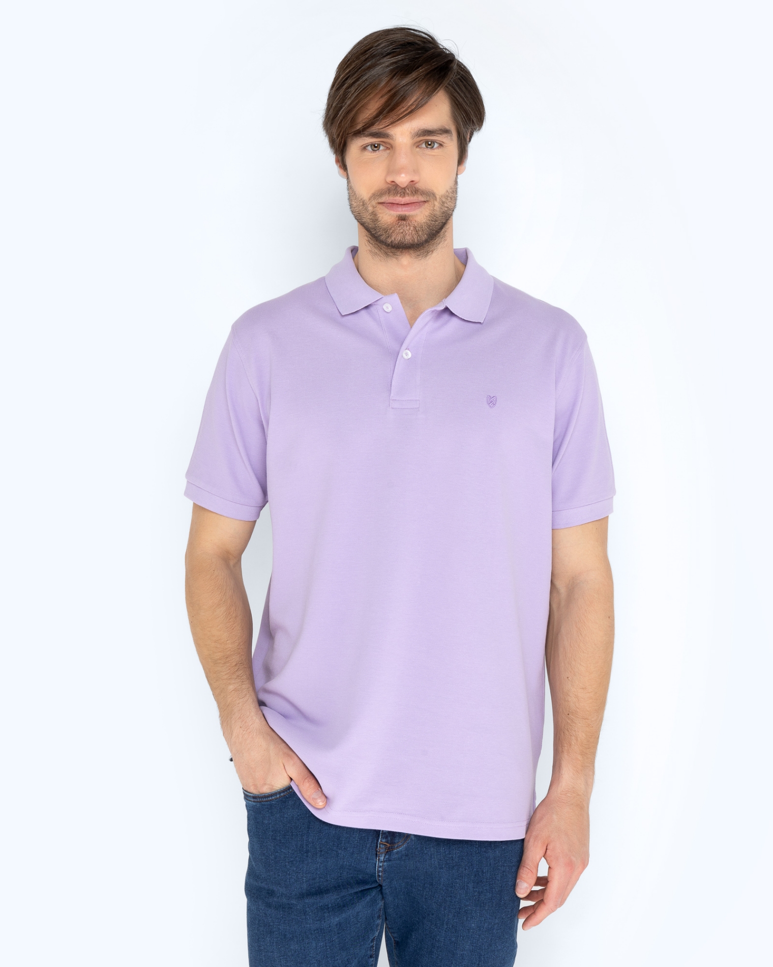 ΜΠΛΟΥΖΑ POLO PIQUE REGULAR FIT LILAC