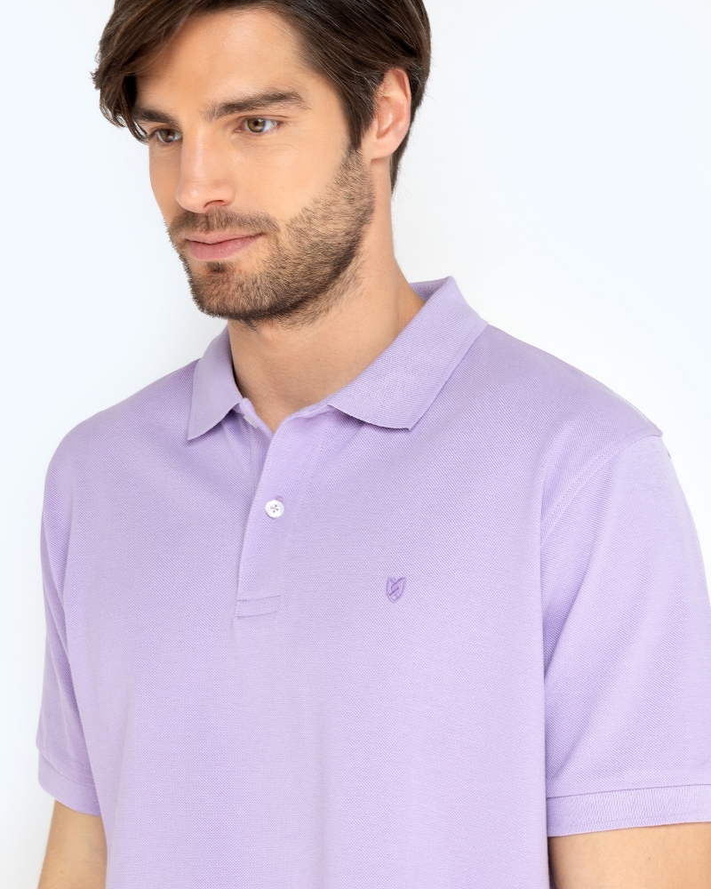 ΜΠΛΟΥΖΑ POLO PIQUE REGULAR FIT LILAC