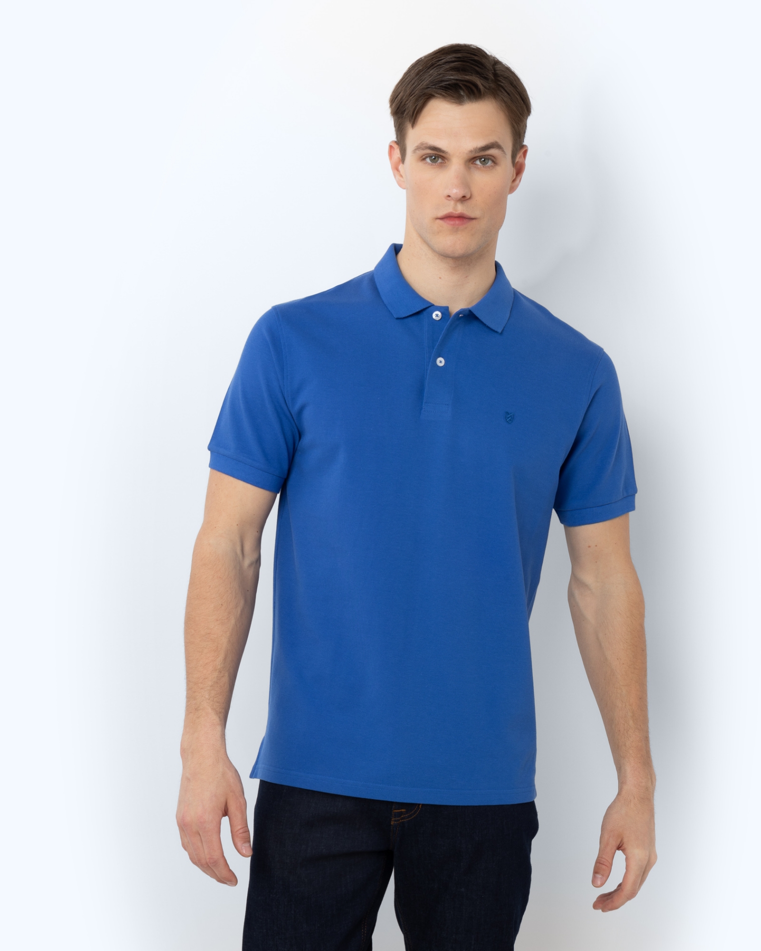 ΜΠΛΟΥΖΑ POLO PIQUE REGULAR FIT ΜΠΛΕ