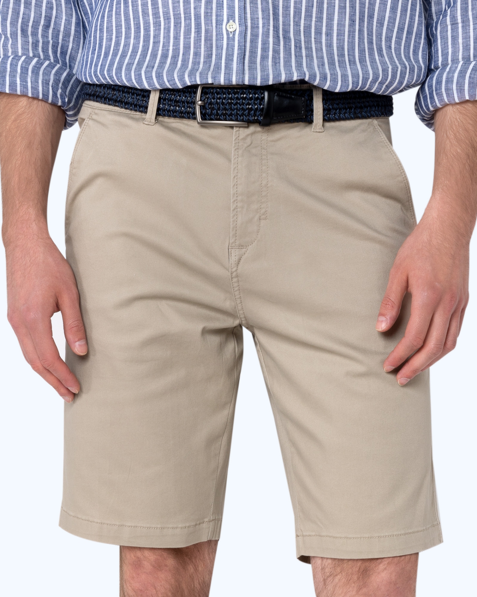 ΒΕΡΜΟΥΔΑ CHINOS REGULAR FIT ΜΠΕΖ