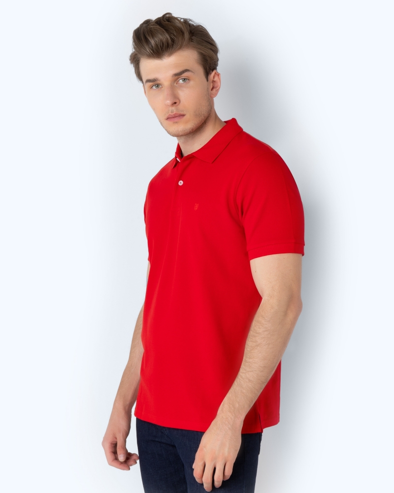 POLO PIQUE REGULAR FIT ΡΟΔΙ