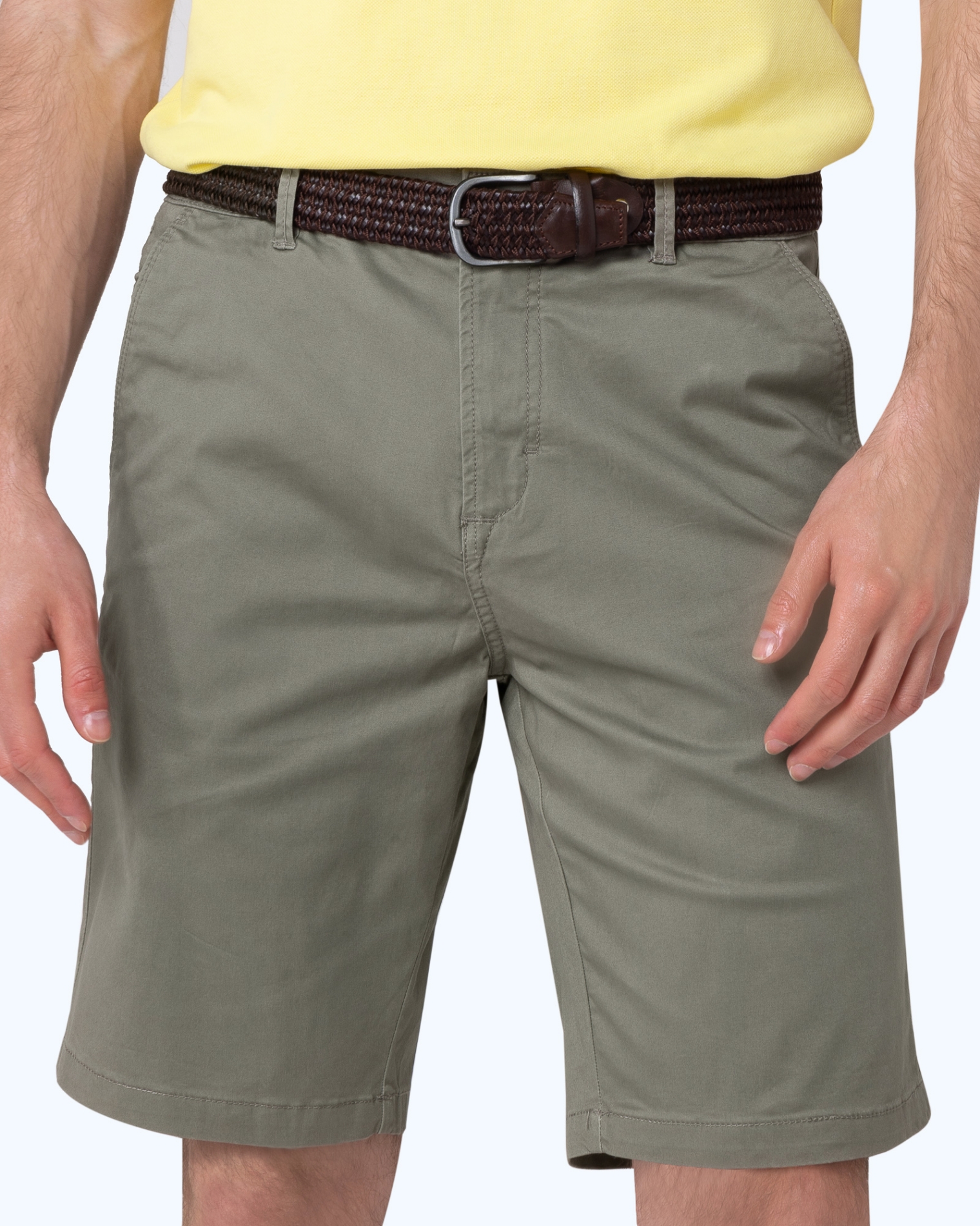 ΒΕΡΜΟΥΔΑ CHINOS REGULAR FIT OLIVE