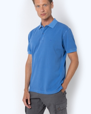 ΜΠΛΕ POLO PIQUE DELAVE REGULAR FIT thumb