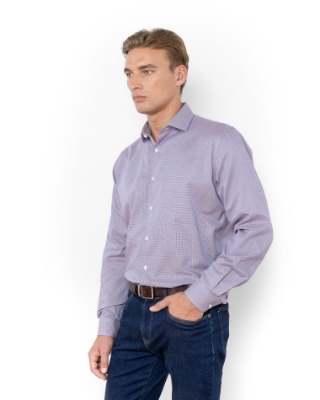 	TWILL SHIRT CUSTOM FIT ΜΠΟΡΝΤΟ thumb