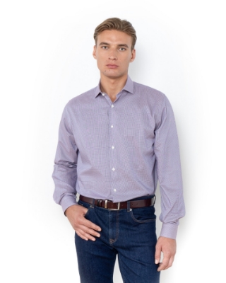 	TWILL SHIRT CUSTOM FIT ΜΠΟΡΝΤΟ thumb