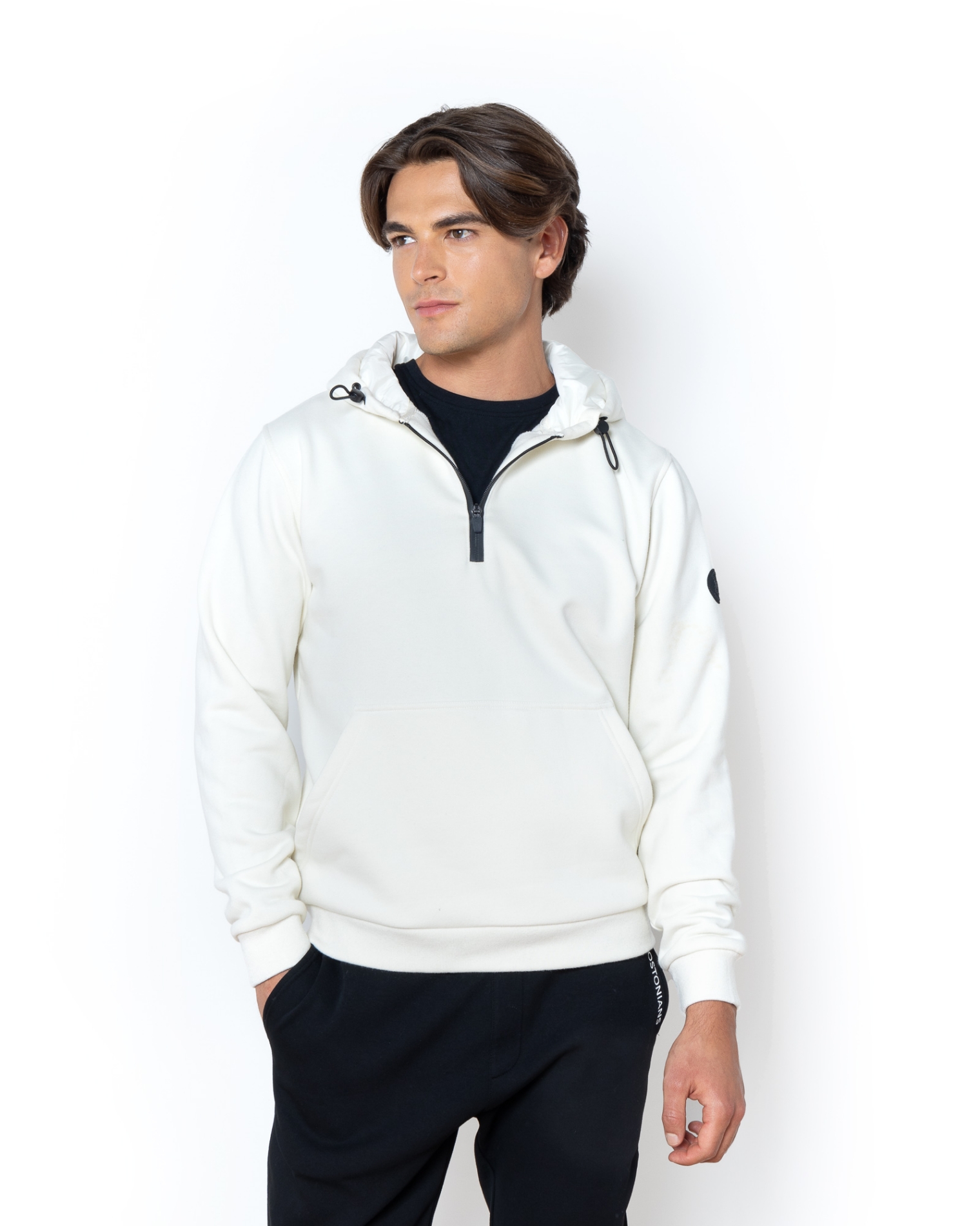 ΦΟΥΤΕΡ ΒΑΜΒΑΚΕΡΟ HALF ZIP ΕΚΡΟΥ