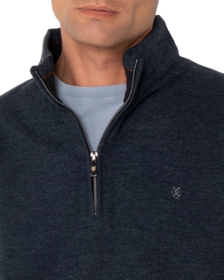 ΦΟΥΤΕΡ ΒΑΜΒΑΚΕΡΟ HALF ZIP ΓΚΡΙ thumb