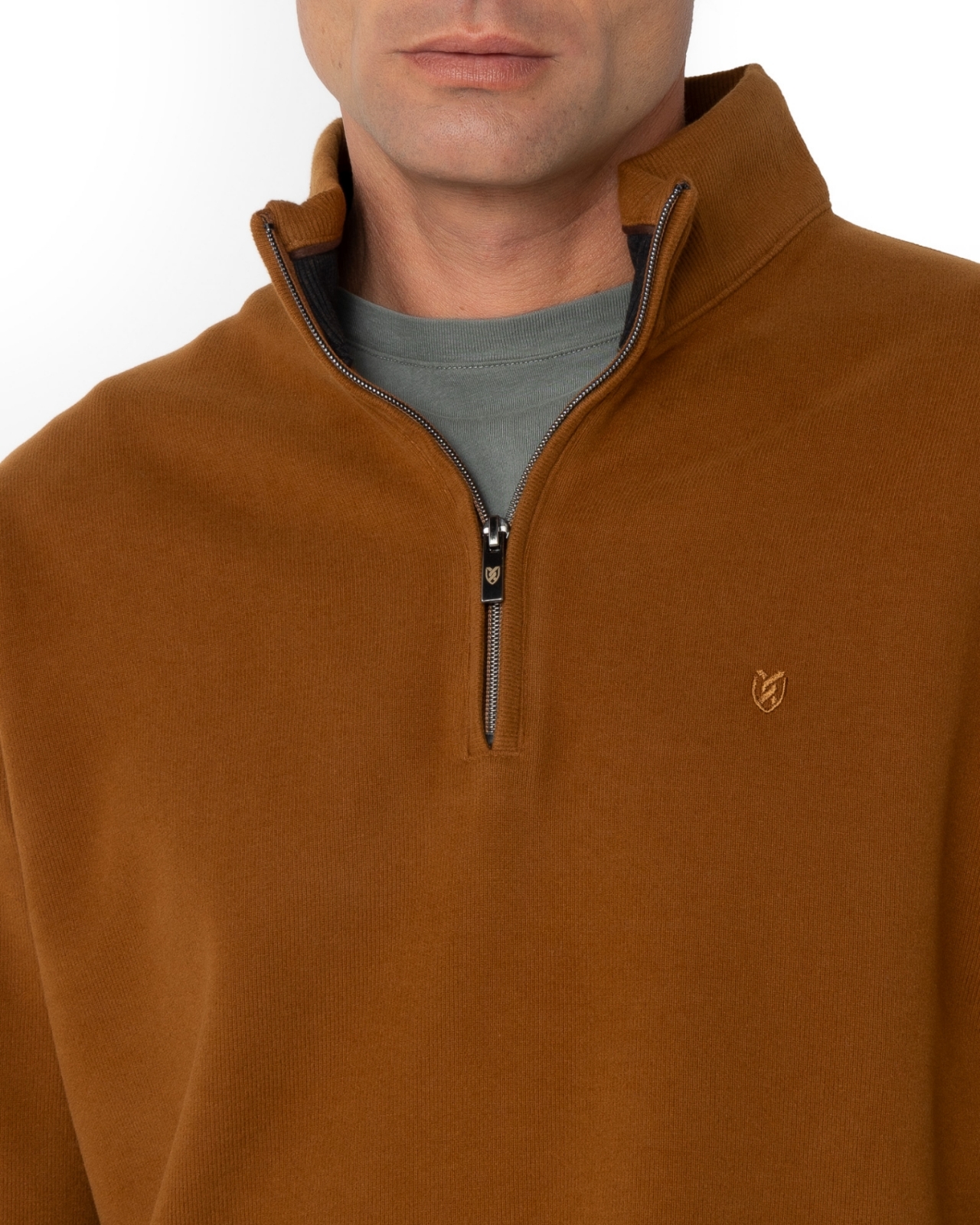 The Bostonians | COTTON HALF ZIP SWEATSHIRT REGULAR FIT