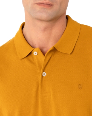 ΜΠΛΟΥΖΑ POLO PIQUE REGULAR FIT ΜΟΥΣΤΑΡΔΙ thumb