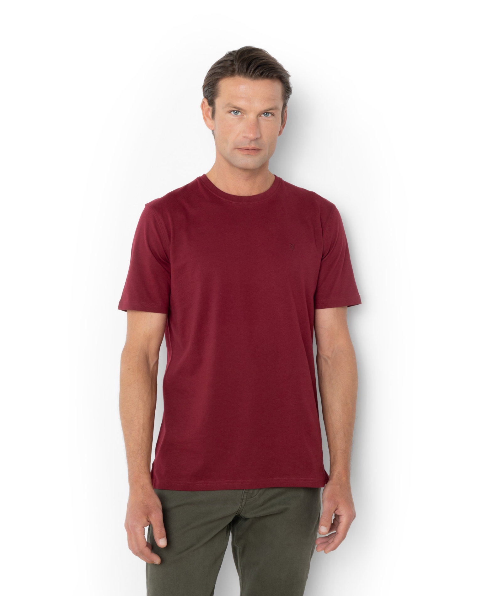 	T-SHIRT REGULAR FIT ΜΠΟΡΝΤΩ