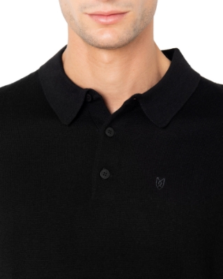 	ΠΛΕΚΤΟ MERINO POLO ΜΑΥΡΟ thumb