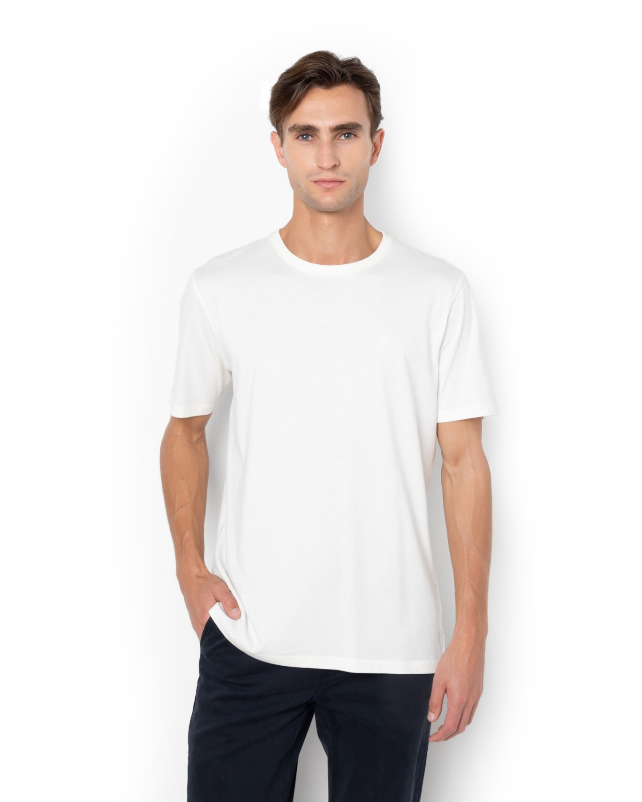 T-SHIRT REGULAR FIT ΛΕΥΚΟ