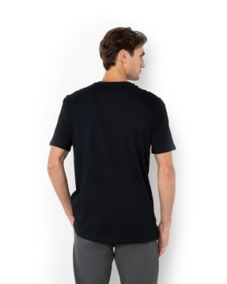 T-SHIRT REGULAR FIT ΜΑΥΡΟ thumb