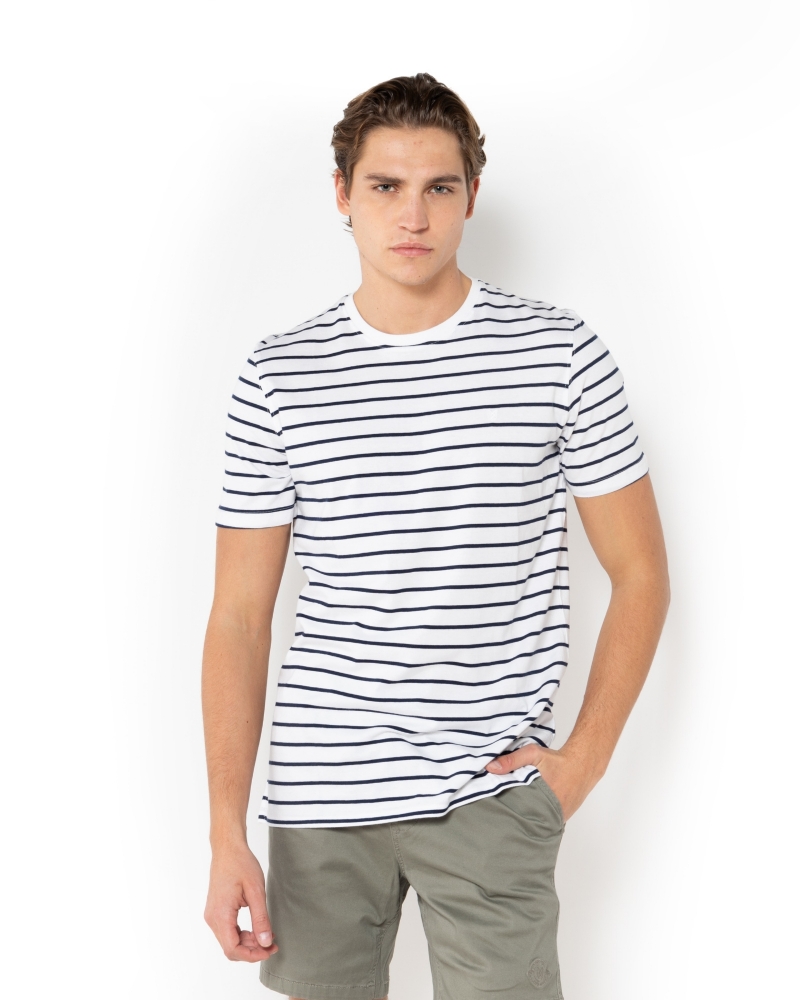 ΜΠΛΟΥΖΑ T-SHIRT STRIPE REGULAR FIT