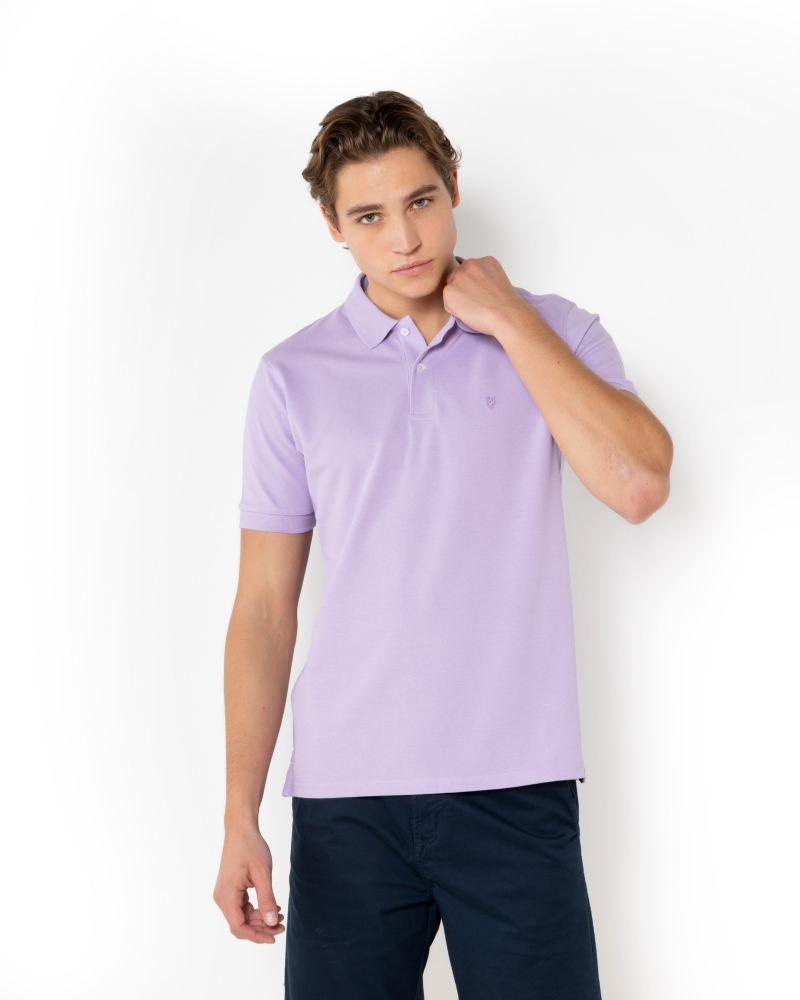 ΜΠΛΟΥΖΑ POLO PIQUE REGULAR FIT LILAC