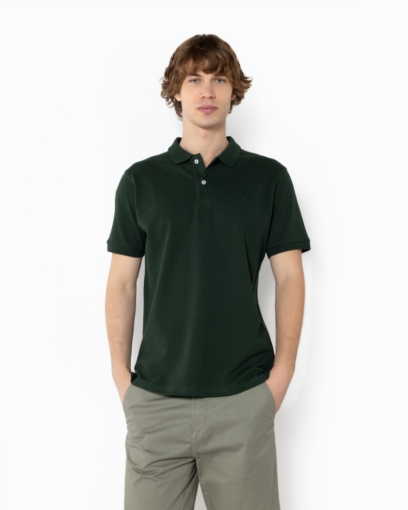 ΜΠΛΟΥΖΑ POLO PIQUE REGULAR FIT ΠΡΑΣΙΝΟ