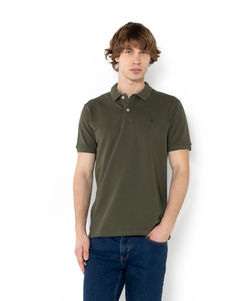 ΜΠΛΟΥΖΑ POLO PIQUE REGULAR FIT ΛΑΔΙ