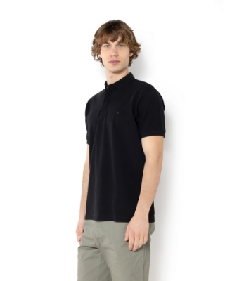 POLO PIMA COTTON ΜΑΥΡΟ  thumb