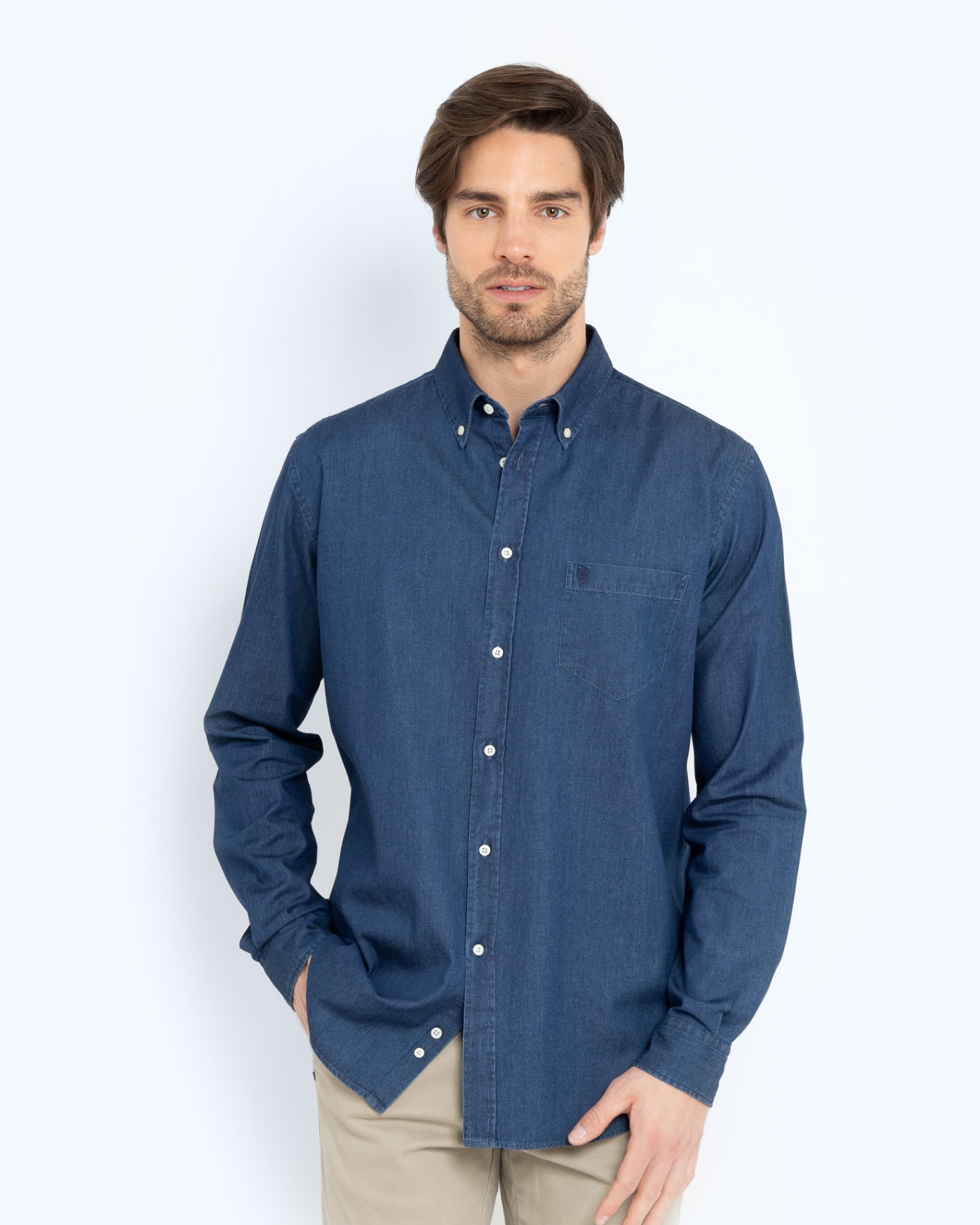 	ΠΟΥΚΑΜΙΣΟ DENIM REGULAR FIT