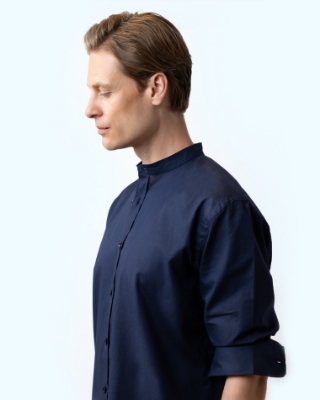 	ΠΟΥΚΑΜΙΣΟ ΒΑΜΒΑΚΙ ΛΙΝΟ ΜΑΟ ΜΠΛΕ thumb