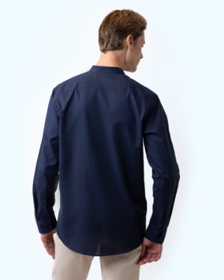 	ΠΟΥΚΑΜΙΣΟ ΒΑΜΒΑΚΙ ΛΙΝΟ ΜΑΟ ΜΠΛΕ thumb