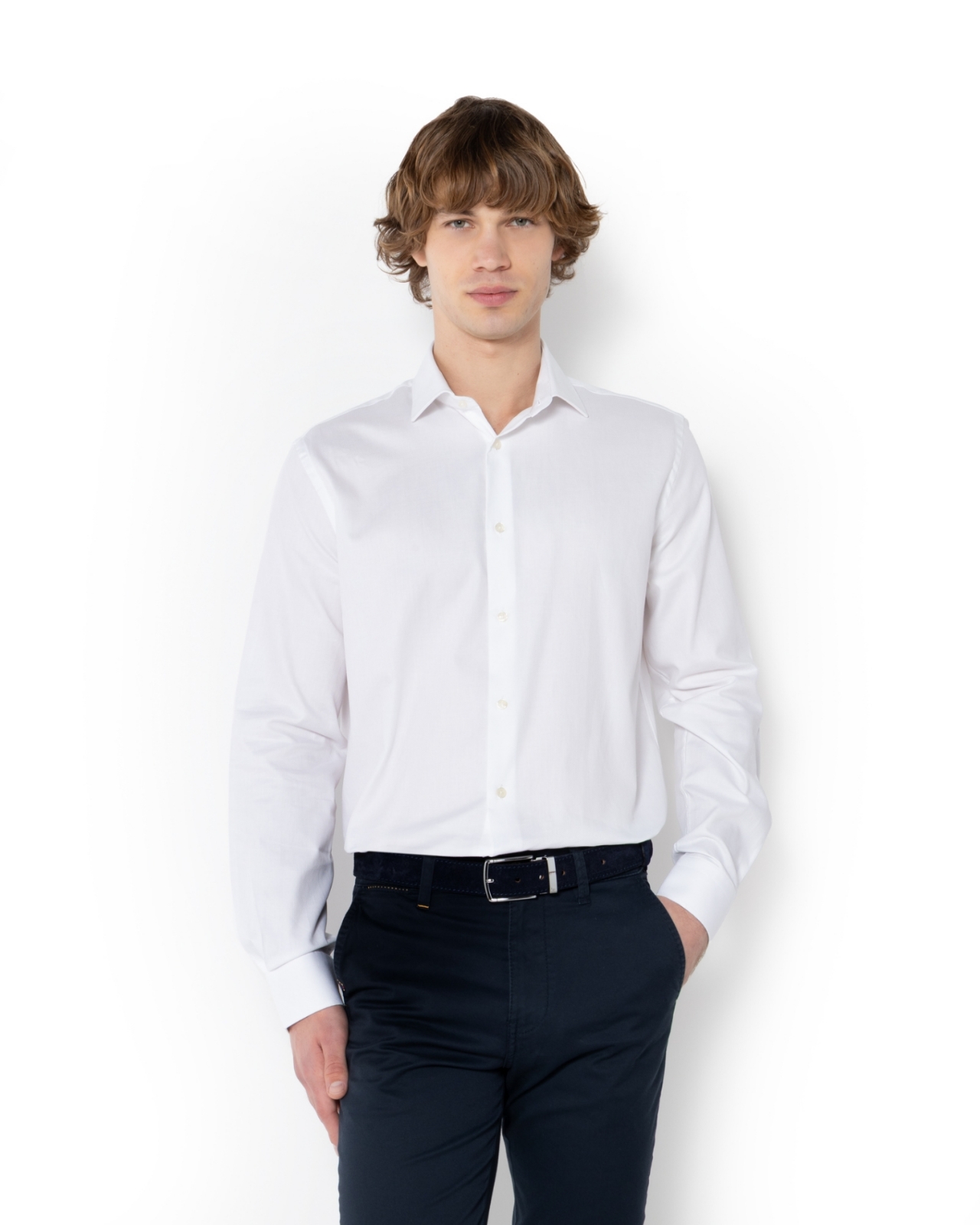 ΠΟΥΚΑΜΙΣΟ ΛΕΥΚΟ CUSTOM FIT	
