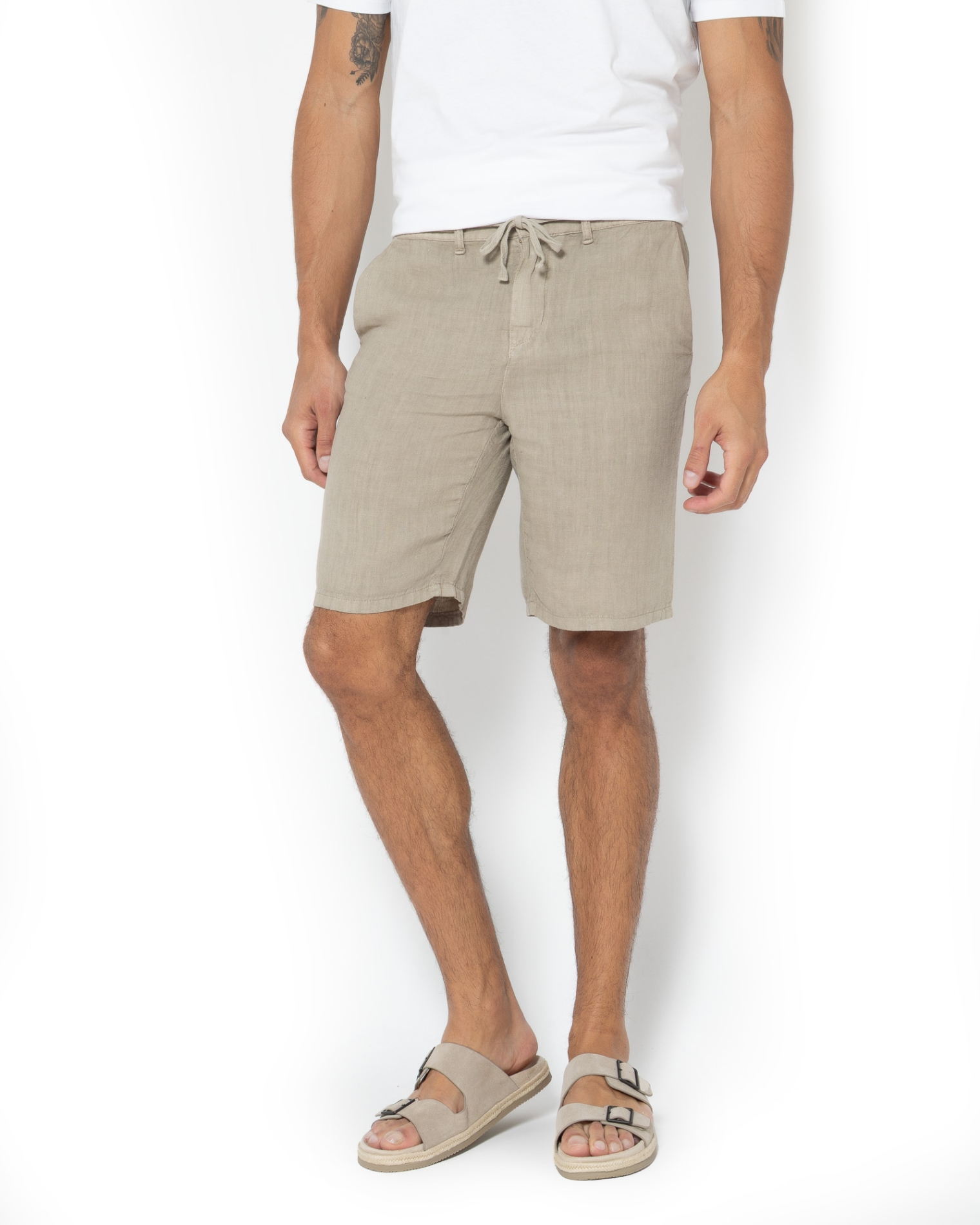 ΒΕΡΜΟΥΔΑ ΛΙΝΗ CHINOS ΜΠΕΖ