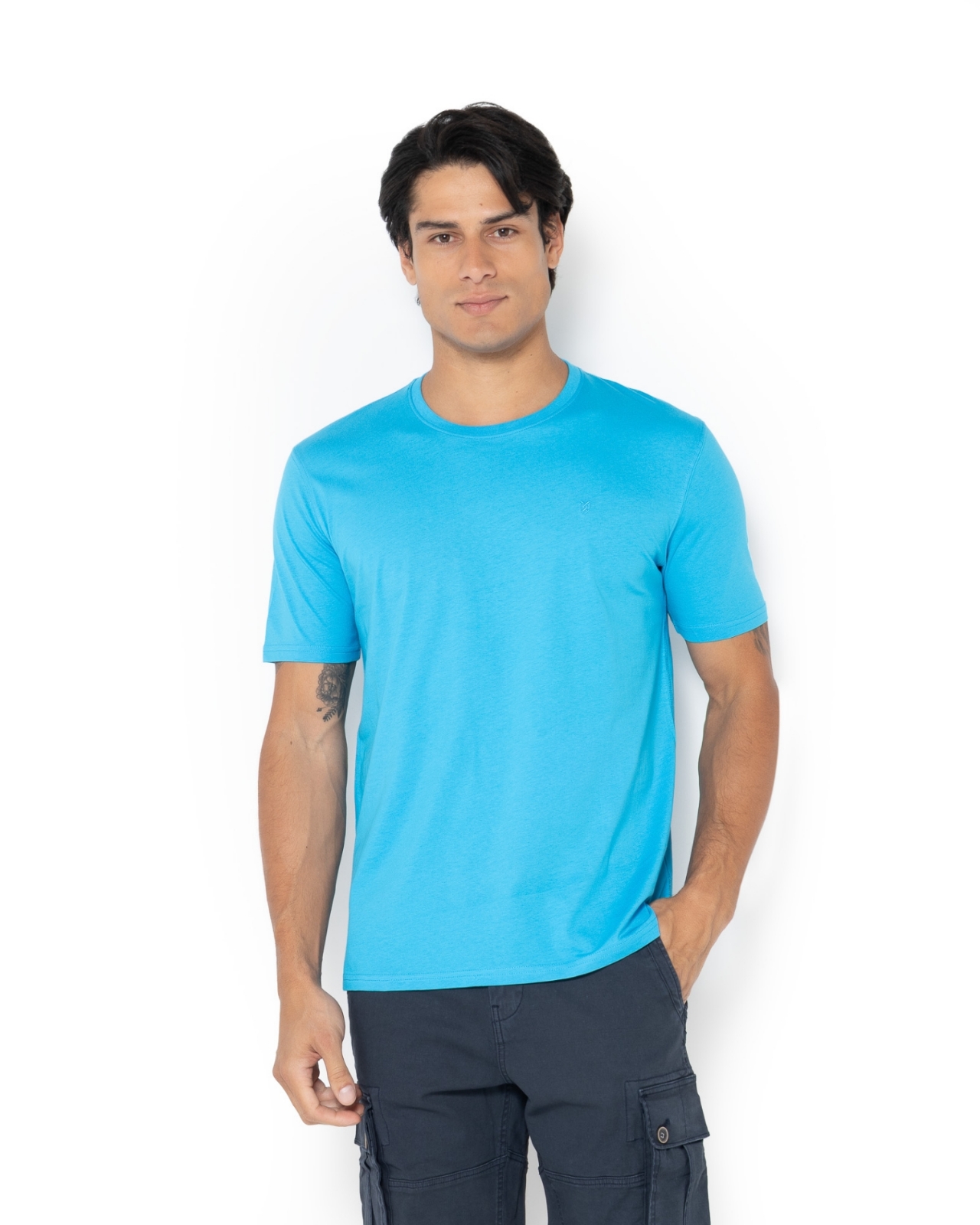 T-SHIRT REGULAR FIT ΤΙΡΚΟΥΑΖ
