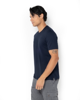 T-SHIRT REGULAR FIT ΜΠΛΕ thumb