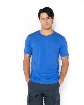 T-SHIRT REGULAR FIT ΜΠΛΕ thumb