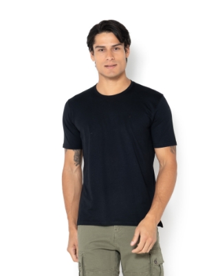 T-SHIRT REGULAR FIT ΜΑΥΡΟ thumb