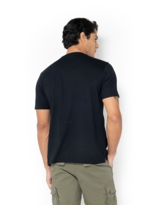 T-SHIRT REGULAR FIT ΜΑΥΡΟ thumb
