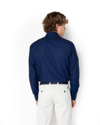 ΠΟΥΚΑΜΙΣΟ ΜΠΛΕ SLIM FIT thumb