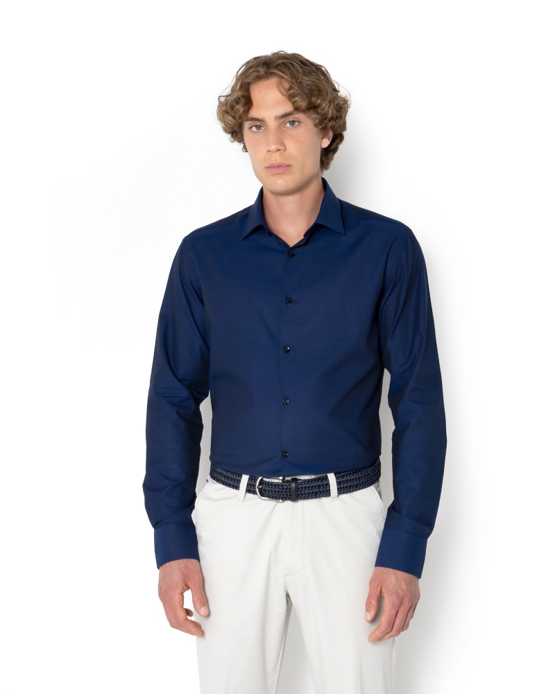 ΠΟΥΚΑΜΙΣΟ ΜΠΛΕ SLIM FIT