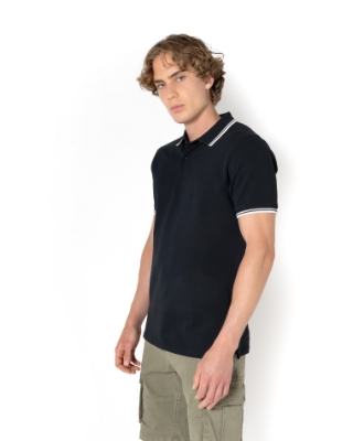 	POLO PIQUE TWIN TIPPED ΜΑΥΡΟ thumb