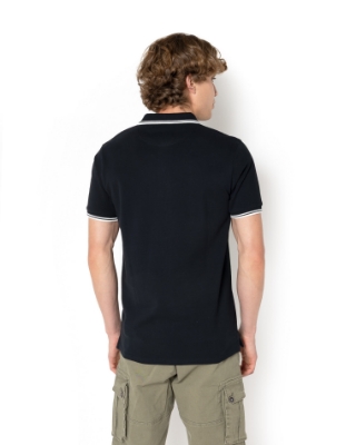 	POLO PIQUE TWIN TIPPED ΜΑΥΡΟ thumb