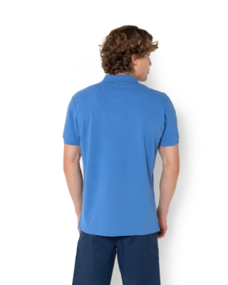 ΜΠΛΕ POLO PIQUE DELAVE REGULAR FIT thumb