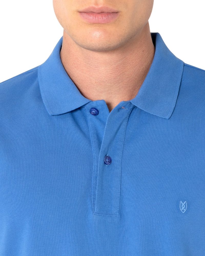 ΜΠΛΕ POLO PIQUE DELAVE REGULAR FIT