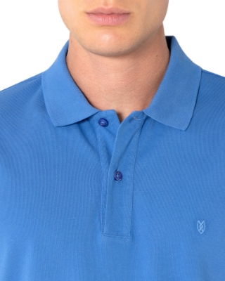 ΜΠΛΕ POLO PIQUE DELAVE REGULAR FIT thumb