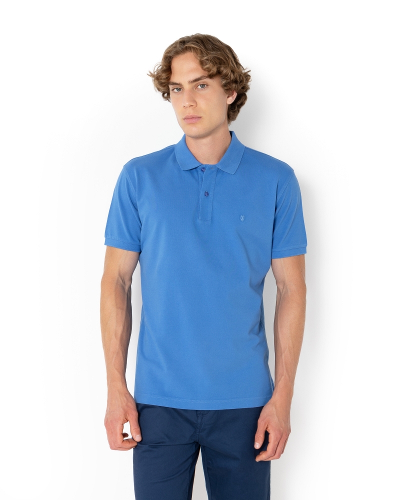 ΜΠΛΕ POLO PIQUE DELAVE REGULAR FIT