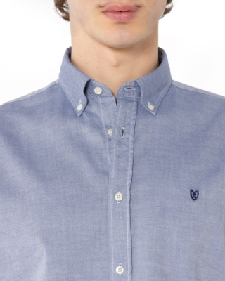 ΠΟΥΚΑΜΙΣΟ OXFORD REGULAR ΓΑΛΑΖΙΟ thumb