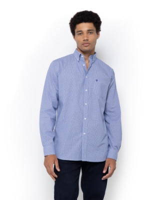 ΠΟΥΚΑΜΙΣΟ ΚΑΡΟ ΠΟΠΛΙΝΑ REGULAR FIT thumb