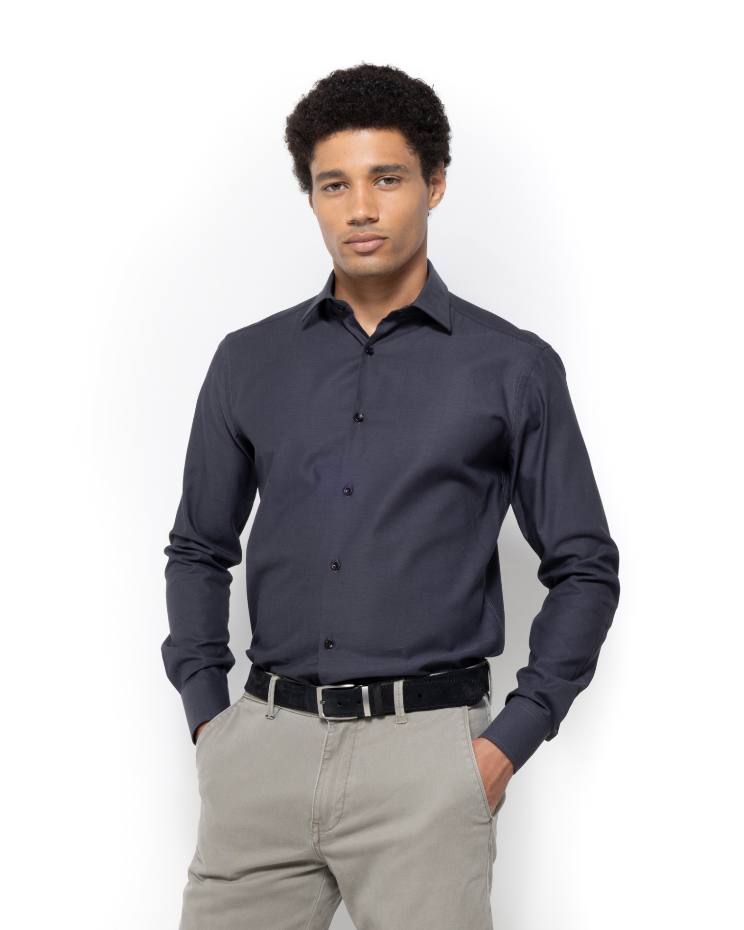 ΠΟΥΚΑΜΙΣΟ ΓΚΡΙ SLIM FIT