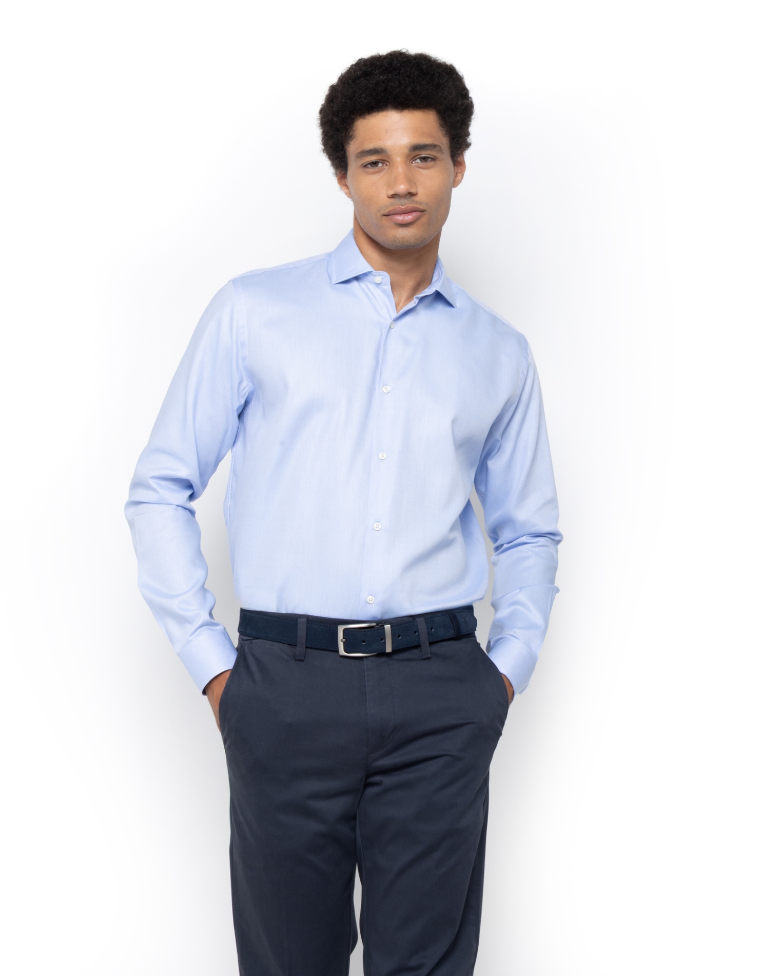 ΠΟΥΚΑΜΙΣΟ TWILL ΓΑΛΑΖΙΟ