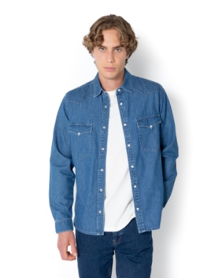 ΠΟΥΚΑΜΙΣΟ DENIM REGULAR FIT thumb