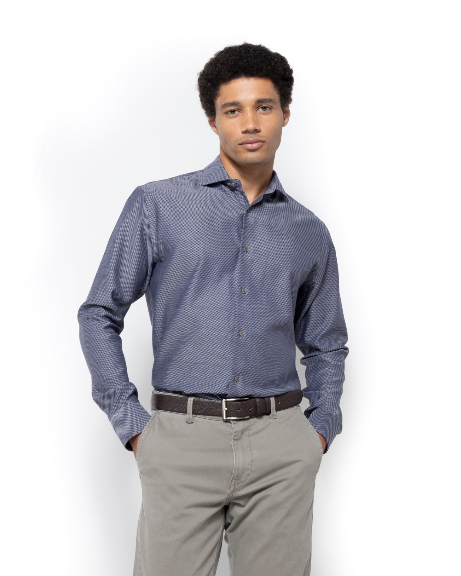 ΠΟΥΚΑΜΙΣΟ DOBBY CUSTOM FIT