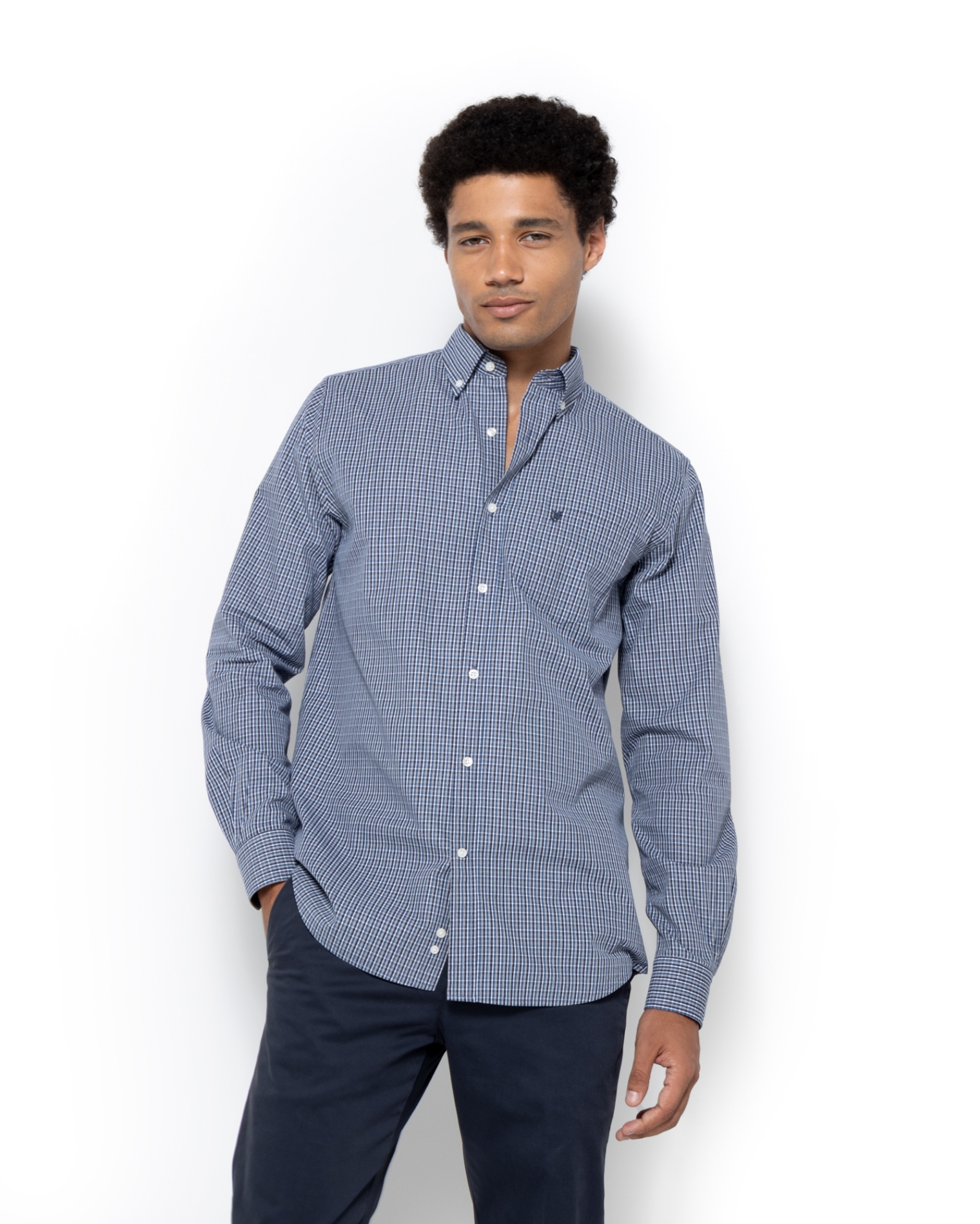 ΠΟΥΚΑΜΙΣΟ CHESTER ΠΟΠΛΙΝΑ ΜΠΛΕ