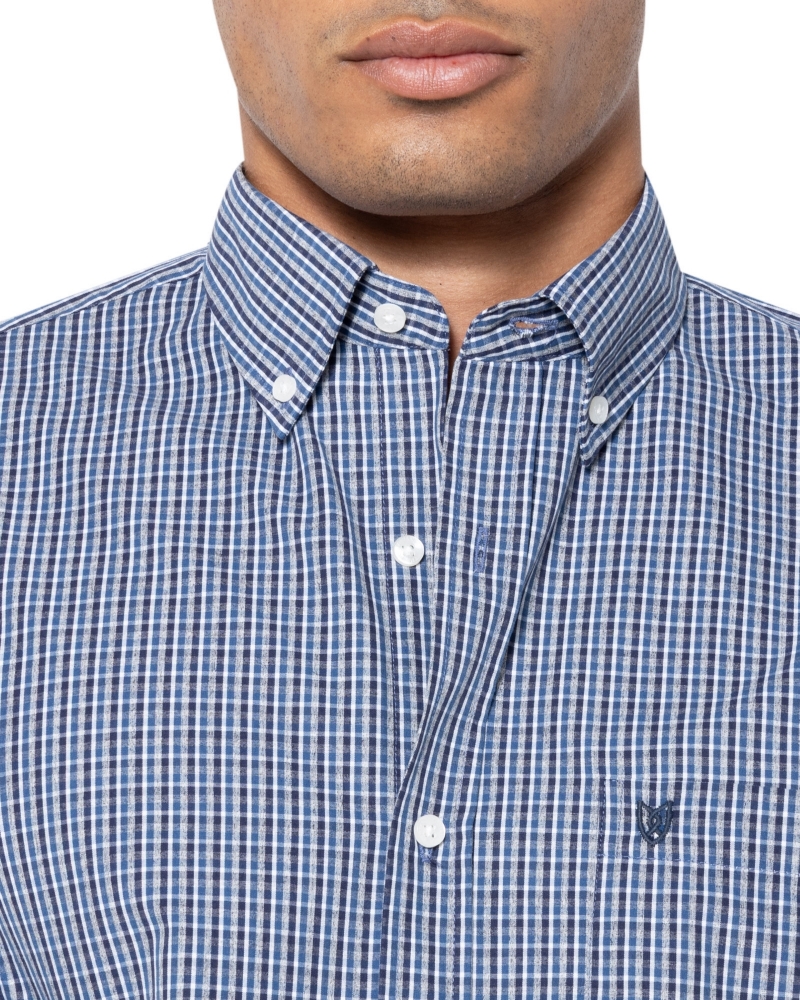 ΠΟΥΚΑΜΙΣΟ CHESTER ΠΟΠΛΙΝΑ ΜΠΛΕ